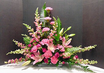 Precious Pink Memorial Arrangement