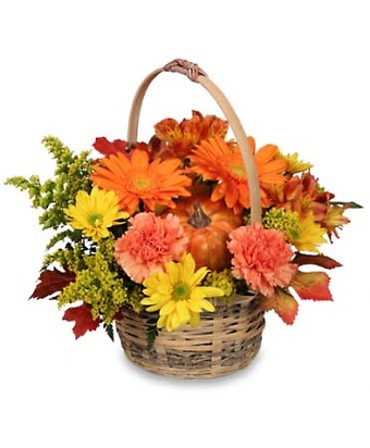 Friendly Fall Flower Basket