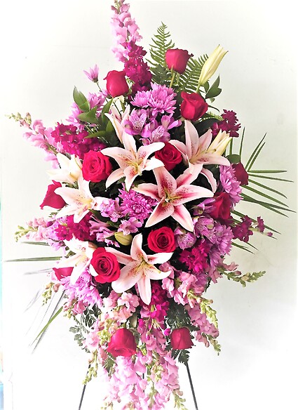 Stargazer &amp;amp; Rose Expressions Standing Spray