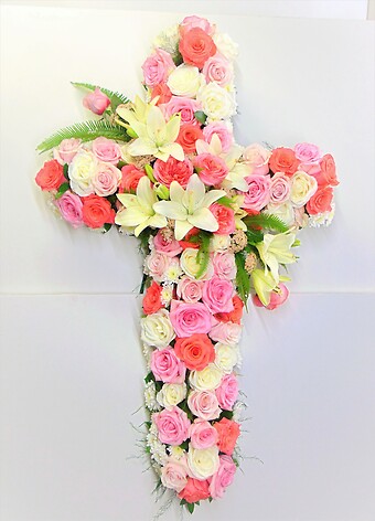 Bed of Roses Cross