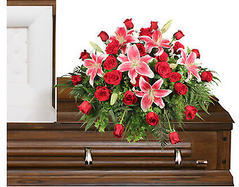 Dedication of Love Casket Spray