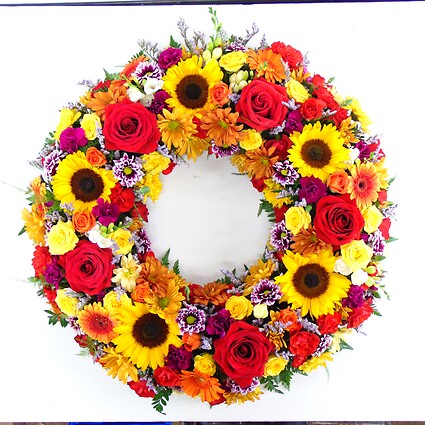 Sunflower Fields Wreath