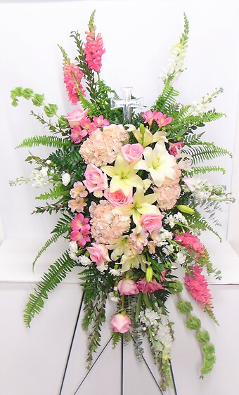 Heavenly Care Standing Spray with Cross