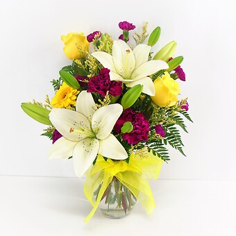 Purple &amp;amp; Gold Spirit Bouquet