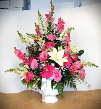 Glorious Pink &amp;amp; White Arrangement